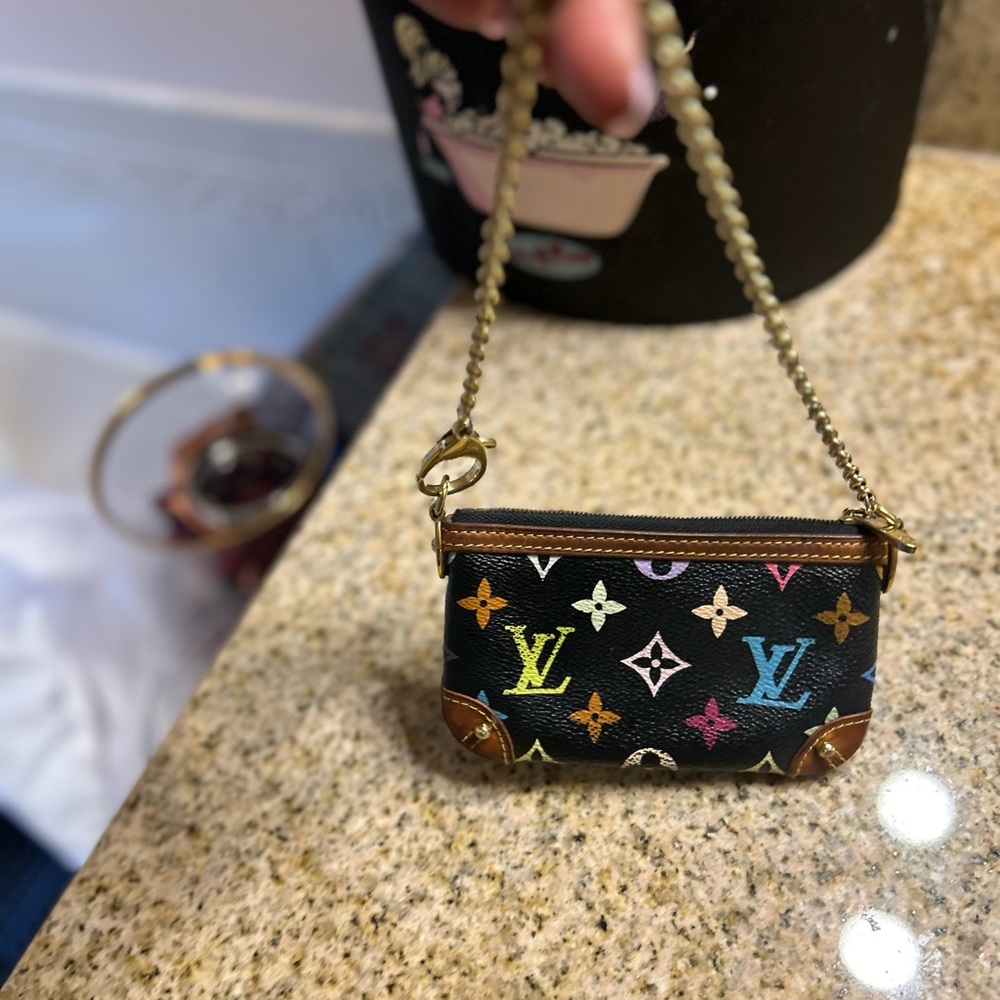 Louis Vuitton Pochette Mila Monogram Multicolor Black - Picture 2 of 6